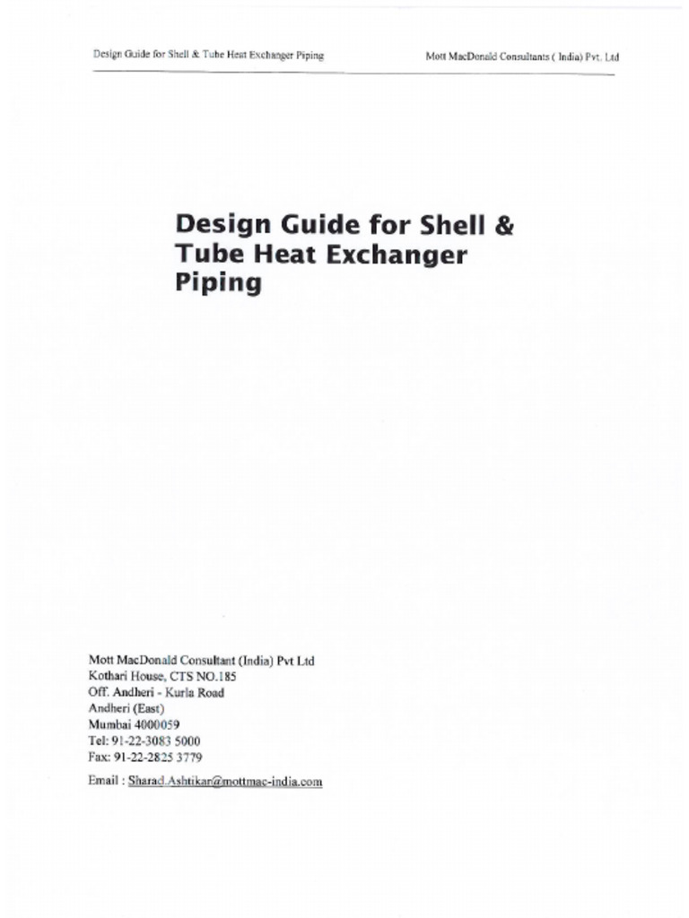 PIP-DG-014-3 - Shell and Tube Heat Exchanger | PDF