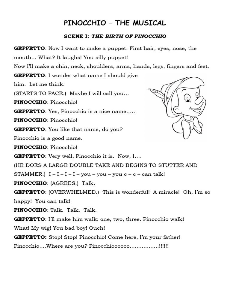 Script Pinocchio | PDF