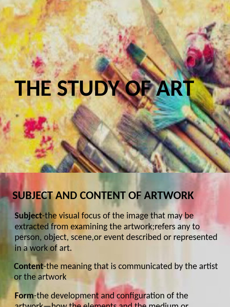 The Study of Art | PDF