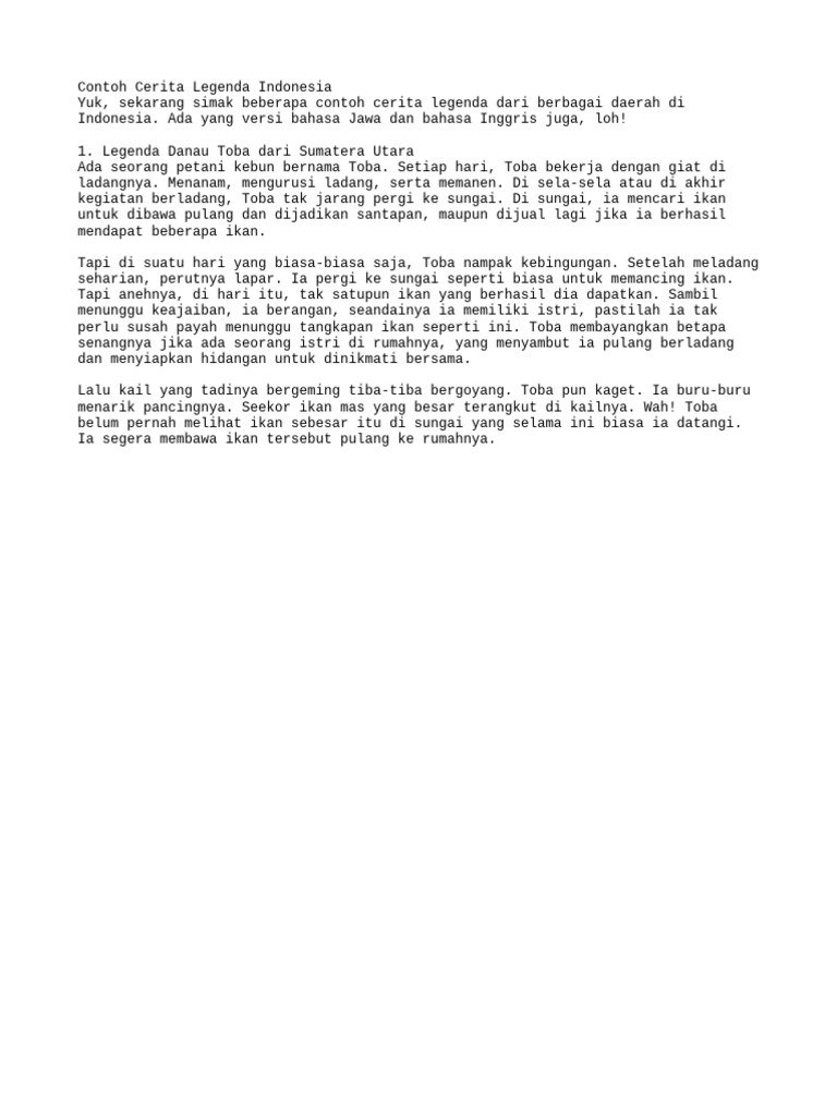 Contohceritajasnia | PDF