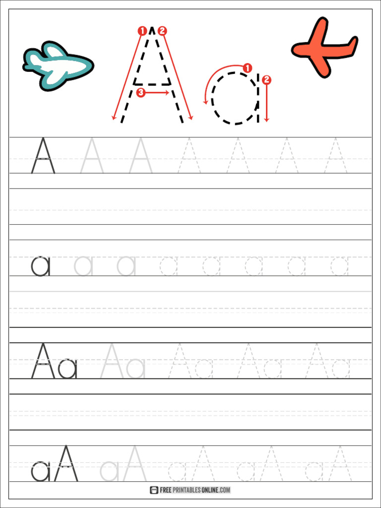 Alphabet Handwriting Worksheets Pdf