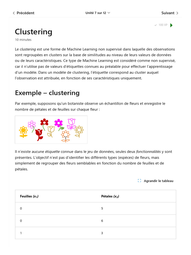Clustering - Training - Microsoft Learn | PDF