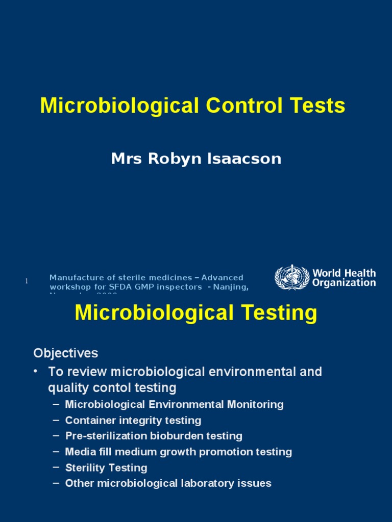 3 2 - MicrobiologicalQualityControl 1 | PDF | Growth Medium ...