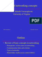 Review of Networking Concepts: Prof. Malathi Veeraraghavan University of Virginia