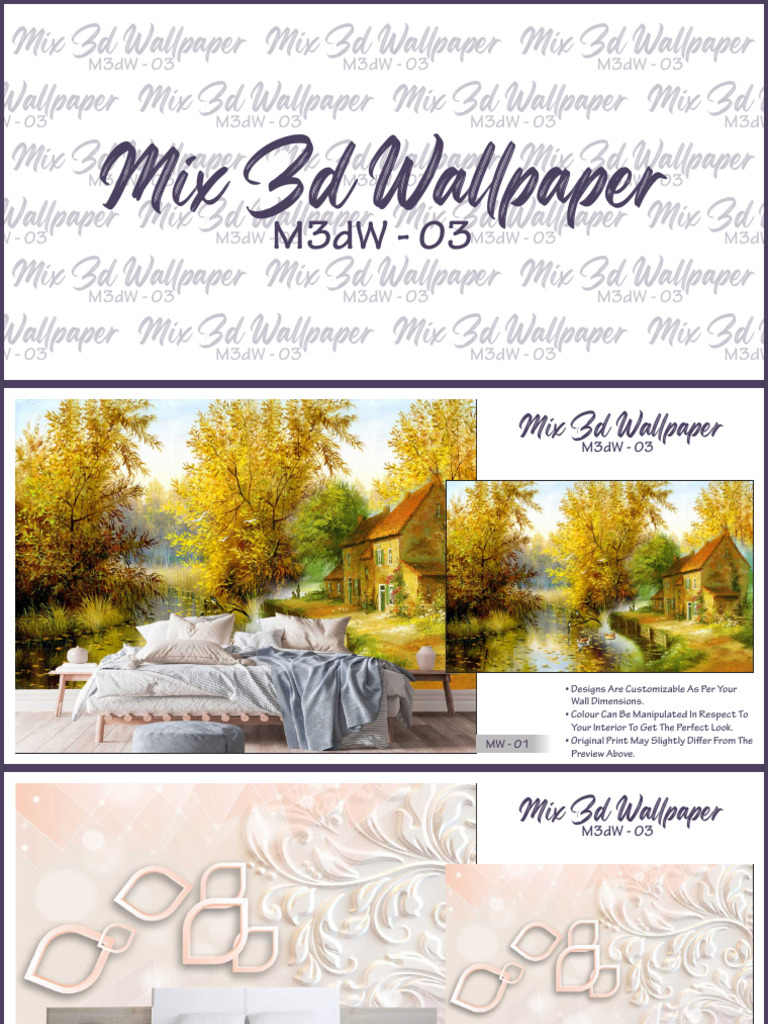 Mix 3d Wallpaper 3 Pdf Interior Design Wallcoverings