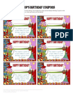 Primary 2012 - Birthday Coupons