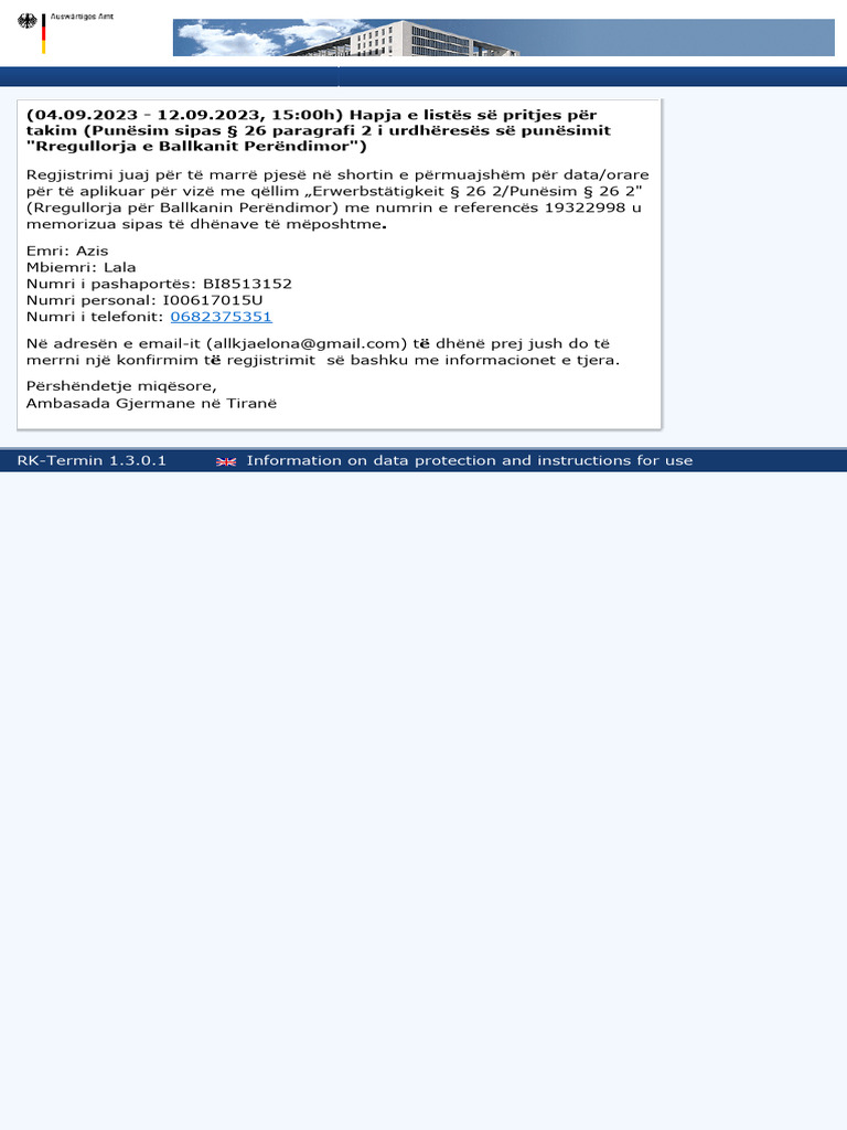 RK Termin | PDF