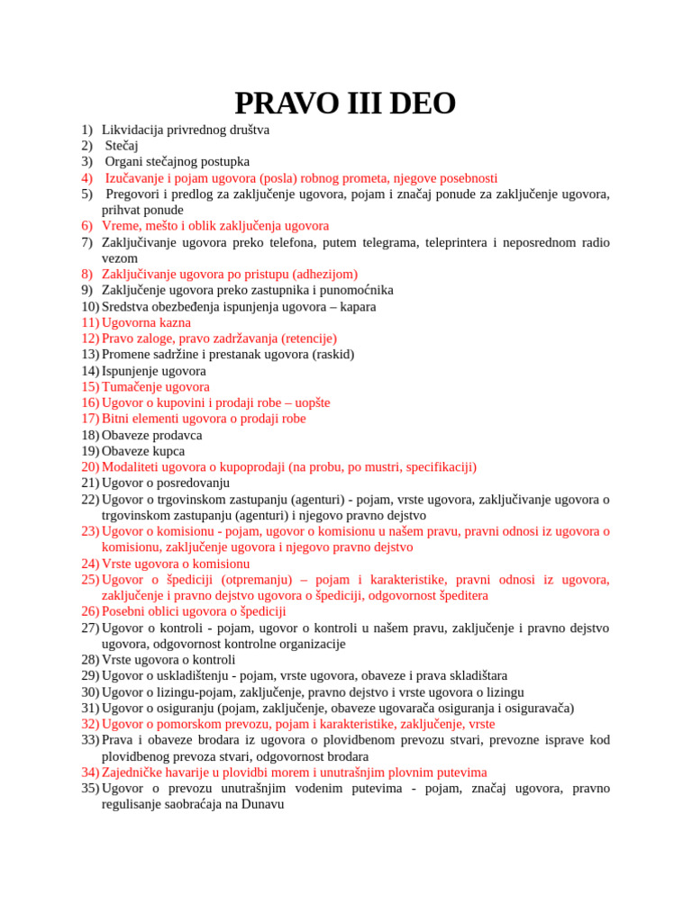 Pravo Iii | PDF