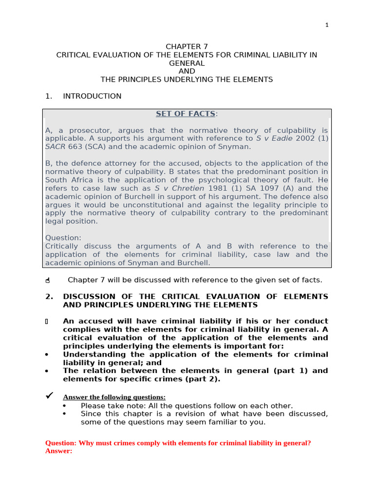 Complete Class Notes CHAPTER 7 | PDF | Crimes | Crime & Violence