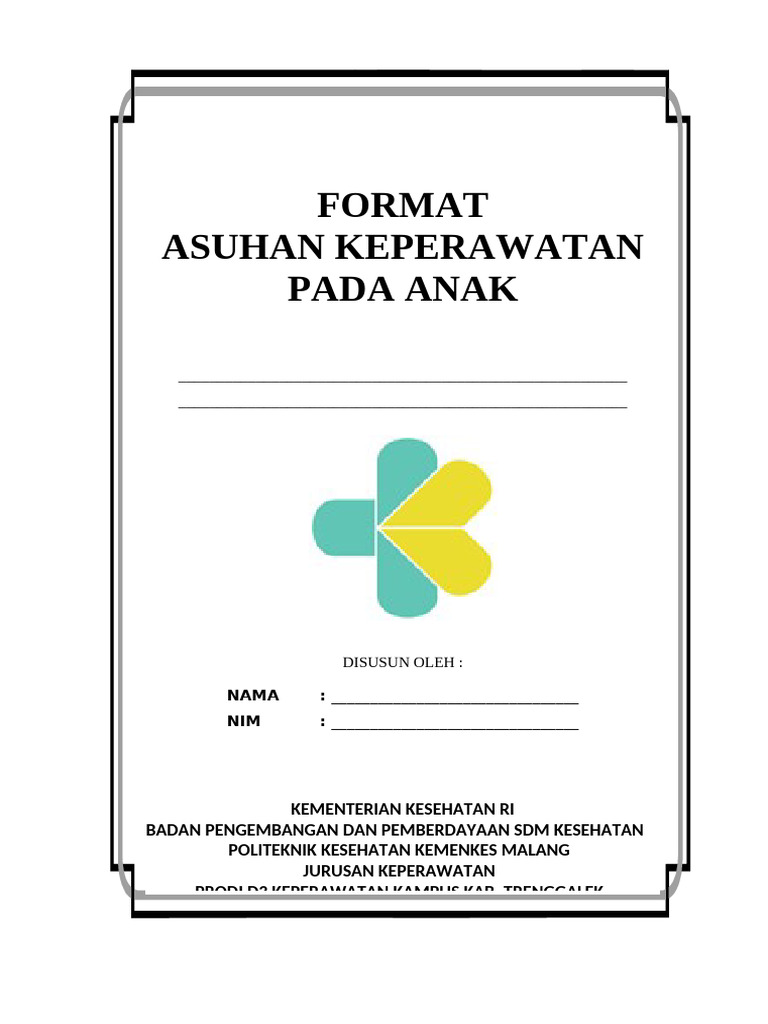 Format askep anak pdf