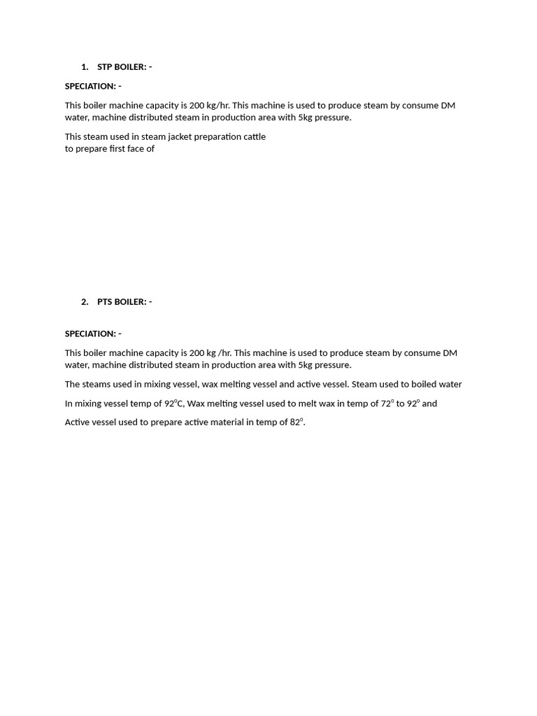 STP Boiler | PDF