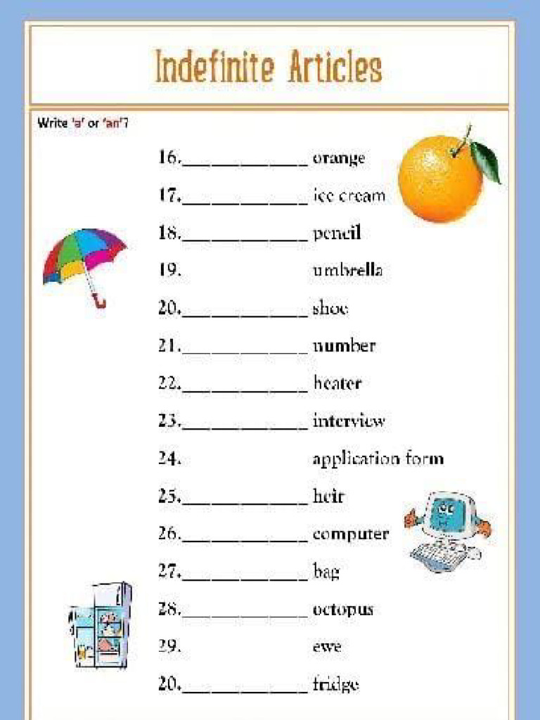 A-or-An-worksheets-for-Kindergarten (1) | PDF