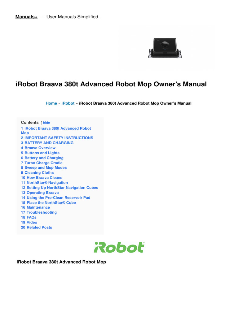 Global Irobot Com Manual Troubleshooting: Expert Guide