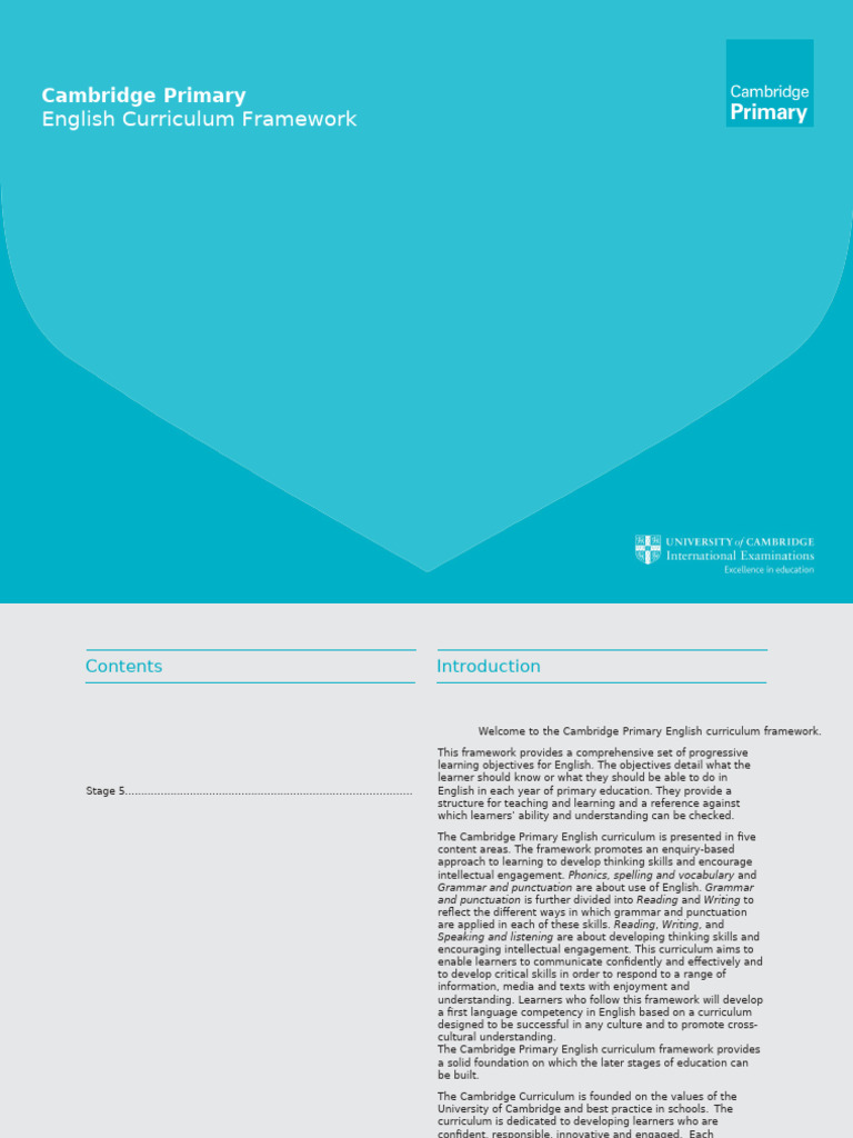 Grade 5 english curriculum pdf