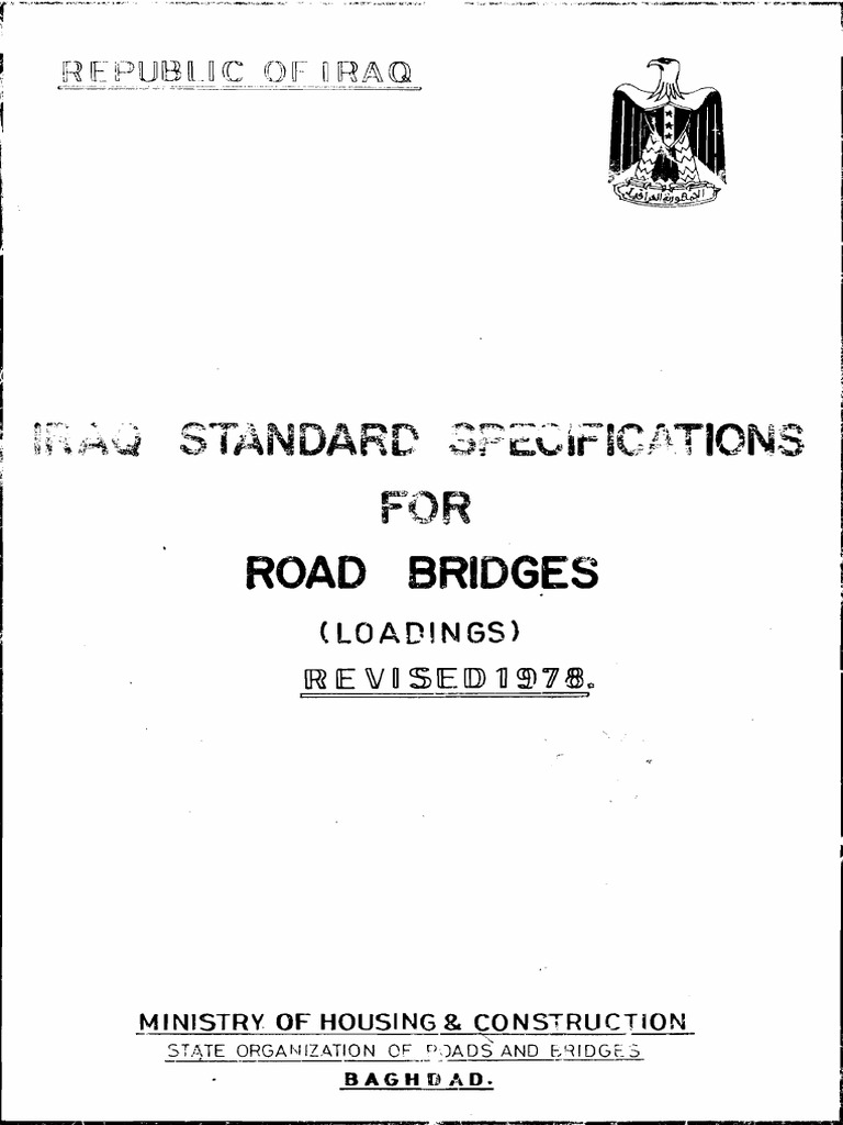 IRAQ Load On Bridges 1978 Standard Iraq Spa | PDF