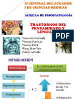 Psicopatologia Del Pensamiento y Del Lenguaje