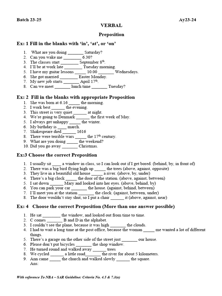 MBA - QUESTIONS Material1 VERBAL | PDF
