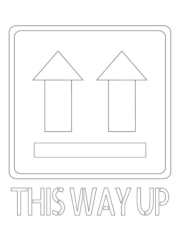This Way Up Printable Label