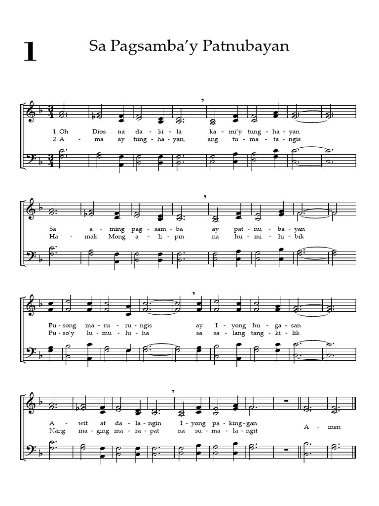 Sa Pagsamba'y Patnubayan | PDF