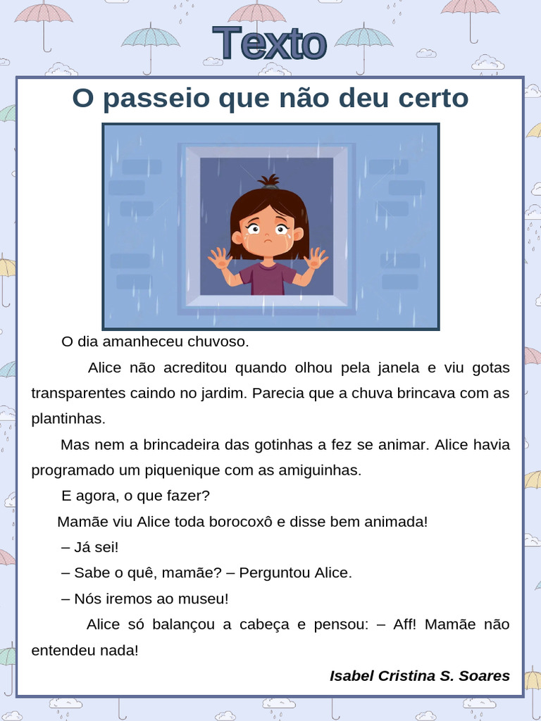 Texto O Passeio Que Não Deu Certo | PDF