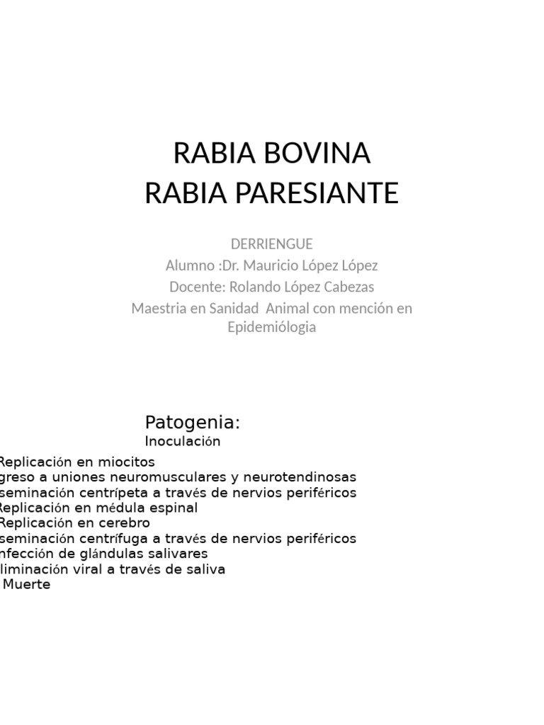 Rabia Bovina | PDF