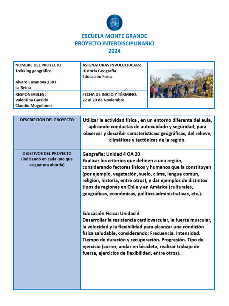 Proyectos Interdisciplinarios | PDF