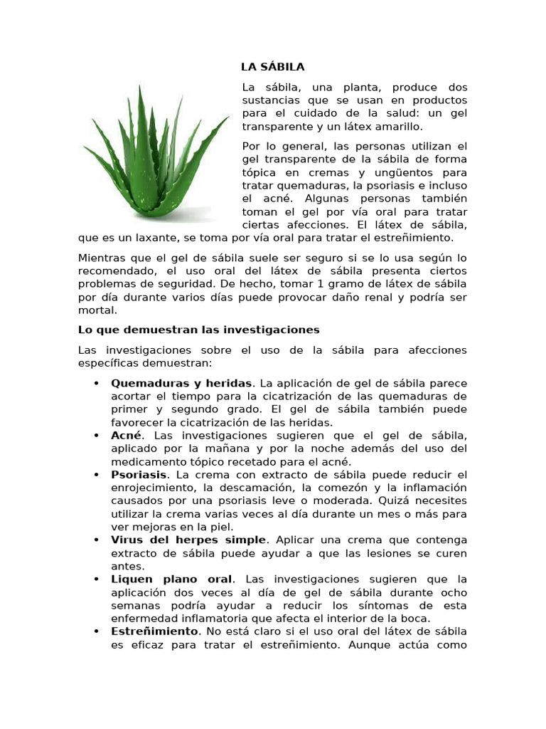 La Sábila | PDF