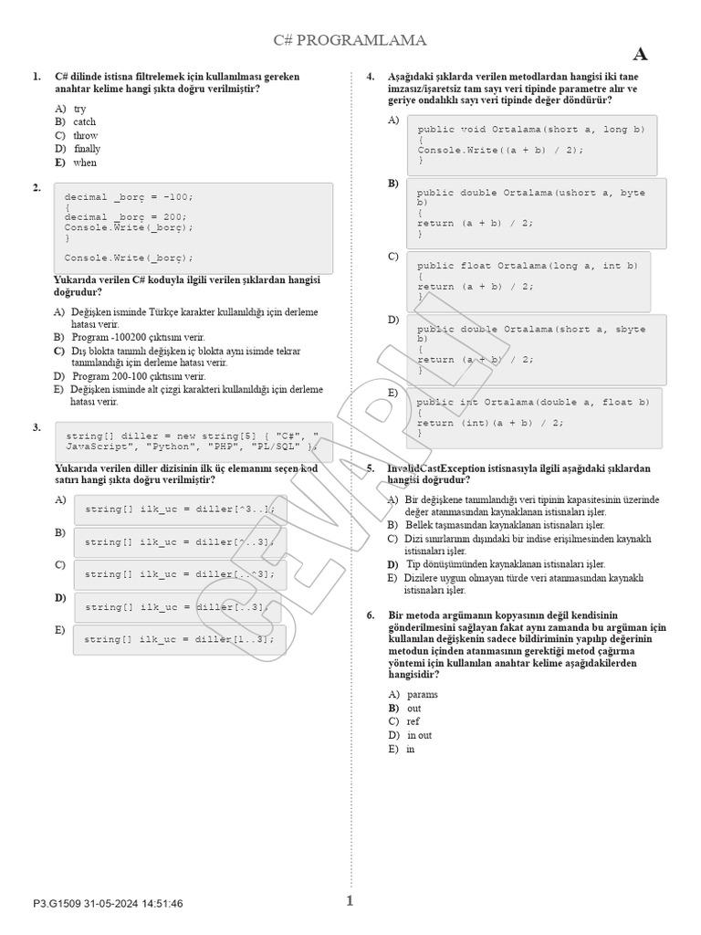 C programlama a pdf