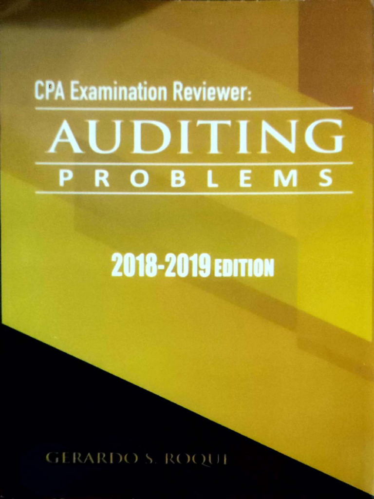 Auditing Problems Roque 2018 2019 Ed | PDF