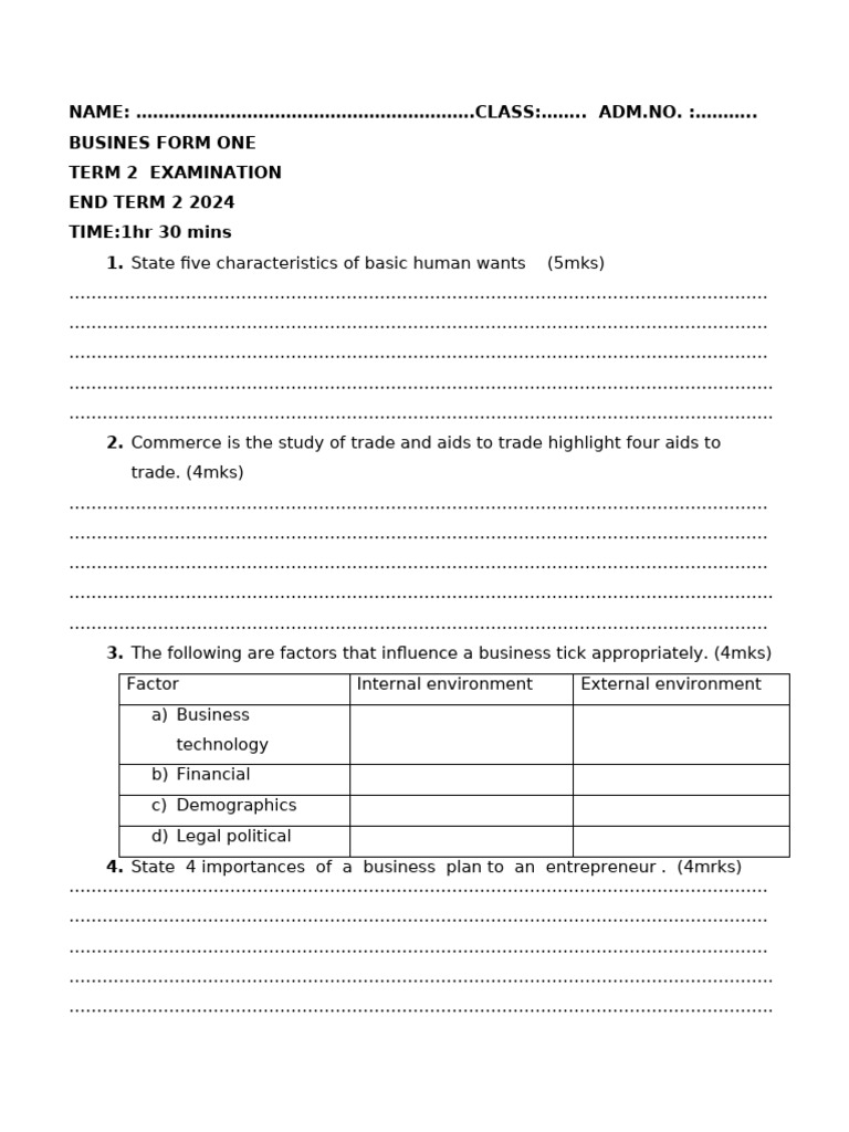 Bst form 1 pdf