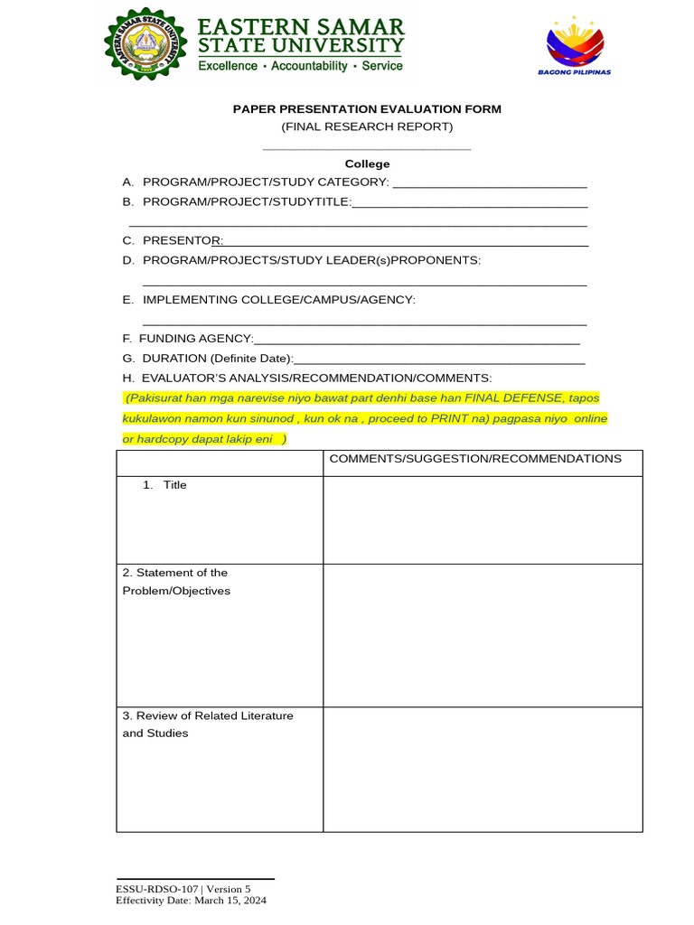 Printing Approval Form
