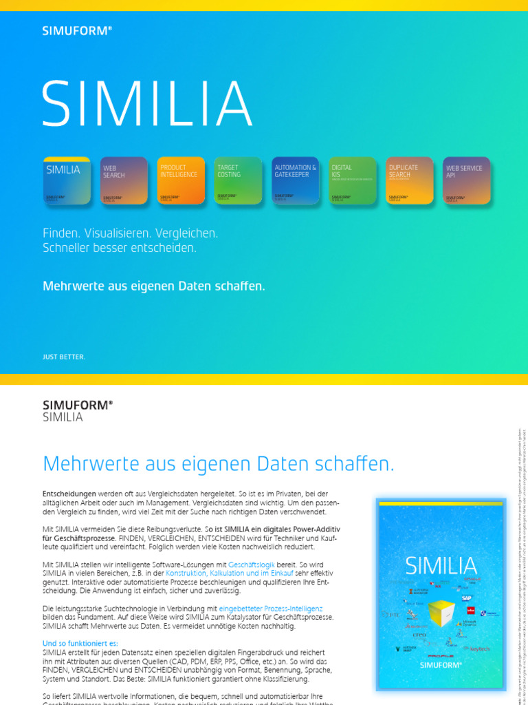 SIMUFORM SIMILIA Broschuere - 2021 | PDF