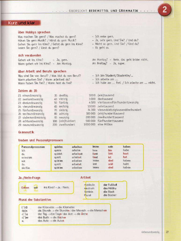 Netzwerk A1 Kursbuch-G | PDF