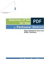 Selection of Suitable Site For: Peshawar District