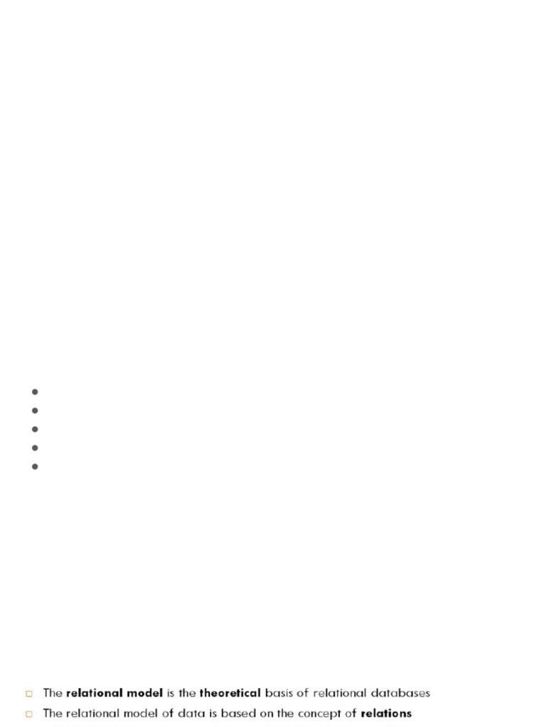 Chapter 3 Relational Model And Relational Algebra Notes For Students