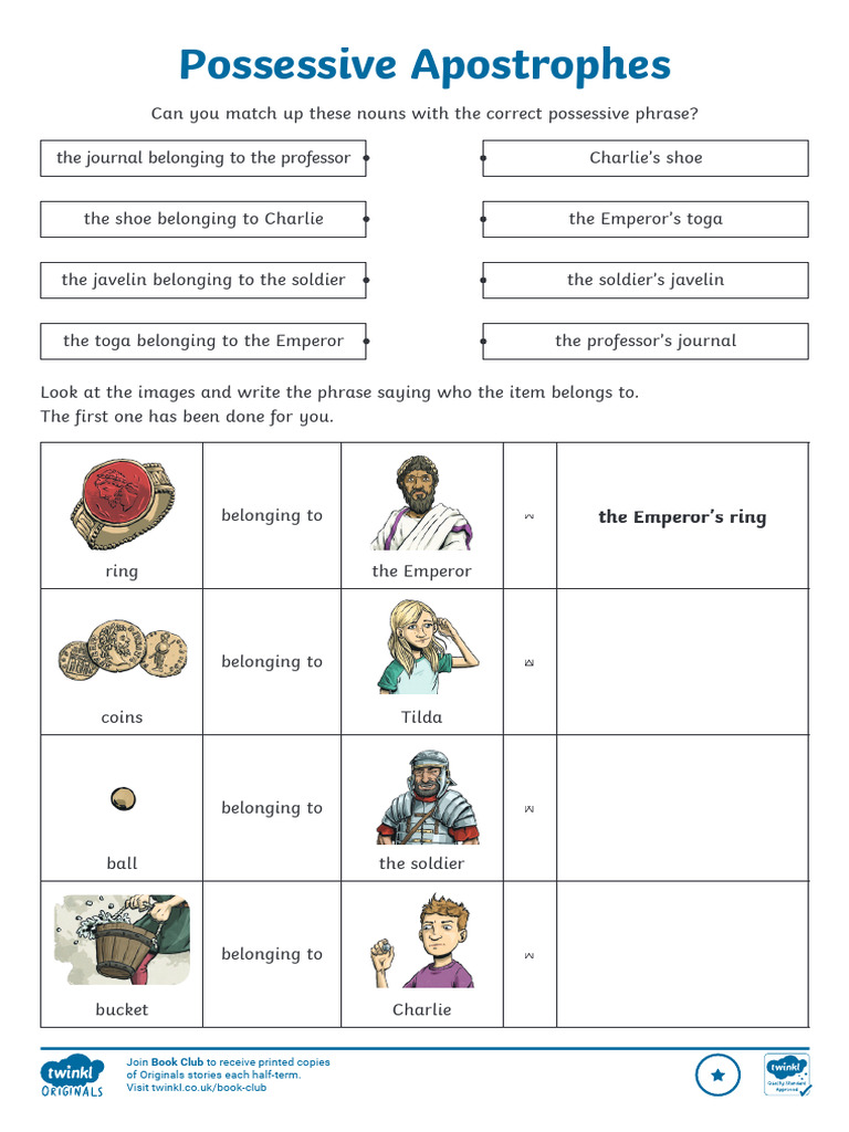 Roman Rescue Apostrophes For Possession - Ver - 7 | PDF