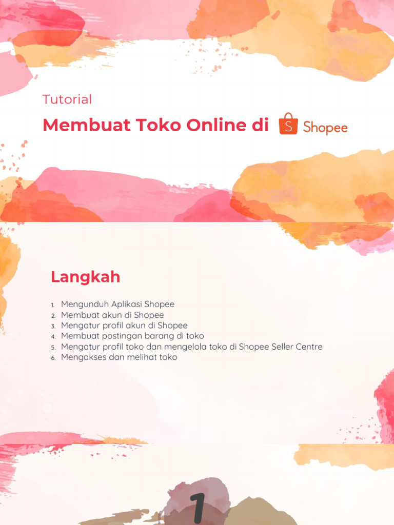 Materi DTS/day2 - Tutorial Toko Online - SHOPEE | PDF