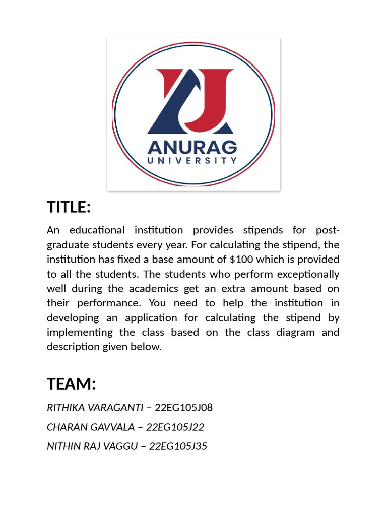 Java report front pdf
