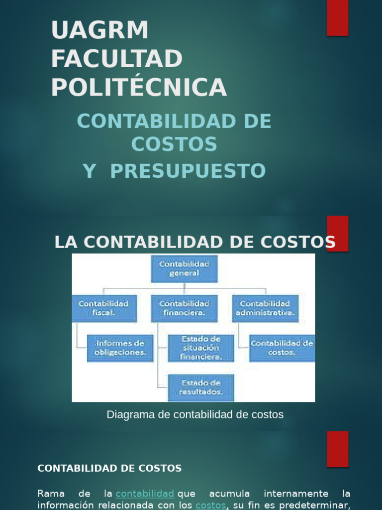 Contabilidad de Costos y Presupuestos | PDF | Contabilidad de costos ...