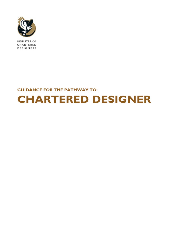 Pathway To Chartered Designer Guidance | PDF