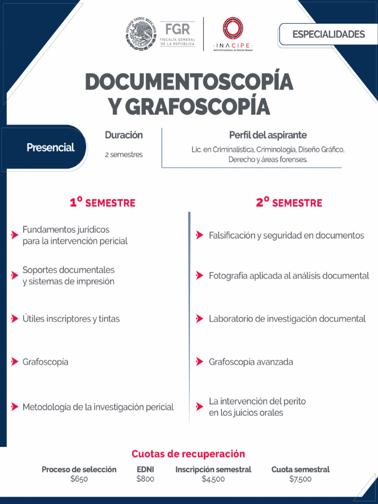 Documentoscopia y Grafoscopia 2024 | PDF