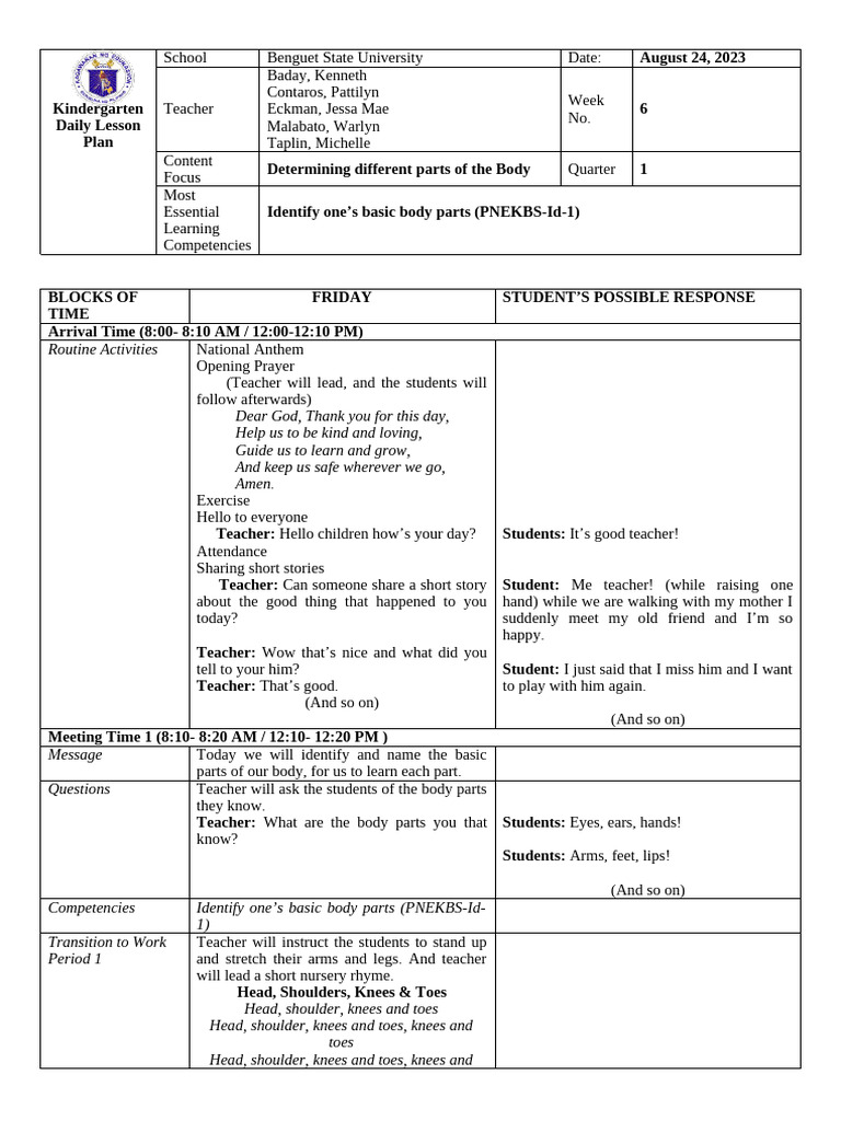 GROUP 3 Lesson Plan | PDF