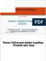 SISTEM INFORMASI-Kualitas Dlm Jasa Informasi