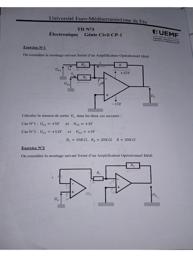 TD3 Électronique | PDF
