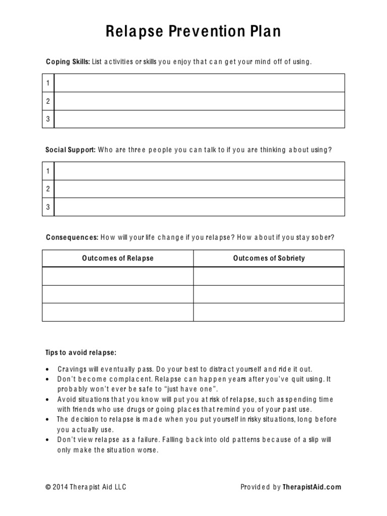 Httpswww therapistaidworksheetsrelapse prevention plan 2 pdf