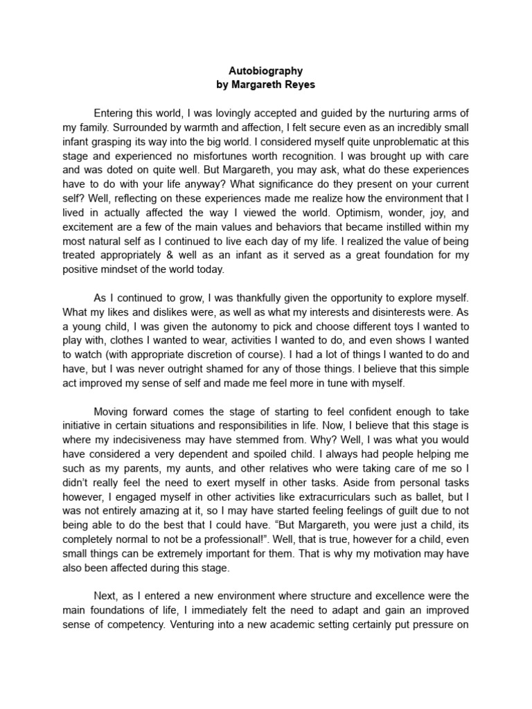 Autobiography | PDF