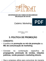 Aula 3 - Marketing Mix - Promocao