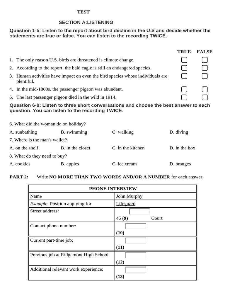 Test 3 - GK | PDF