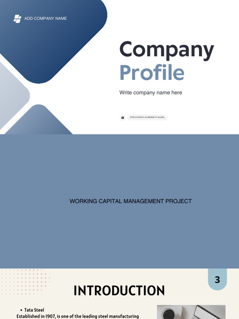 Working Capital Management Project | PDF
