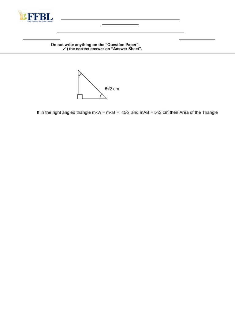FFBL Test | PDF